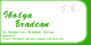 ibolya bradean business card